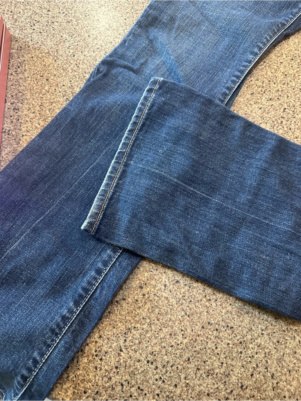 Old Navy Women's Dark Blue Boot-Cut Jeans - Picture 2 of 5